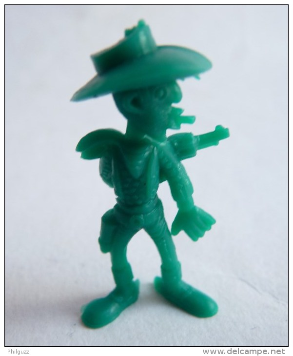 RARE FIGURINE PUBLICITAIRE DUNKIN ESPAGNOLE LUCKY LUKE 49 Monochrome Vert - Pas Wiko Boomer - Autres & Non Classés