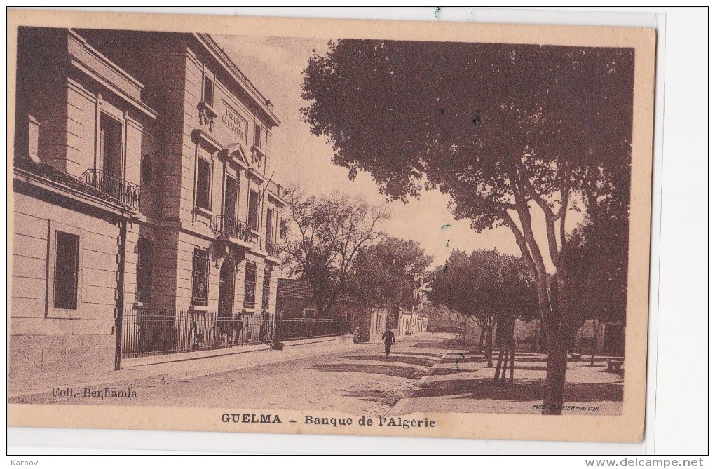 CPA -GUELMA - BANQUE DE L'ALGÉRIE - Guelma