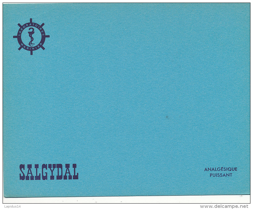 BU 1186 / BUVARD  - SALGYDAL - Produits Pharmaceutiques