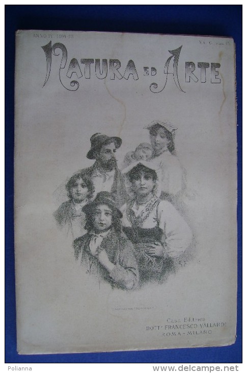 PFZ/11 NATURA ED ARTE Ed.Vallardi 1894-95/MARTIGNY/ARMENIA/NAPOLI/A-BATTAGLIA/MODA - Kunst, Design, Decoratie