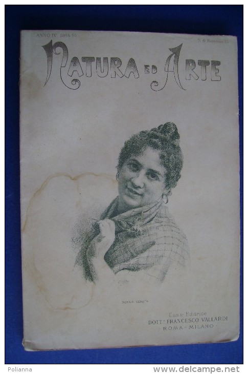 PFZ/13 NATURA ED ARTE Ed.Vallardi 1894-95/DOMENICO JOLLO/NARNI/INDIA JEYPORE/MODA - Art, Design, Décoration