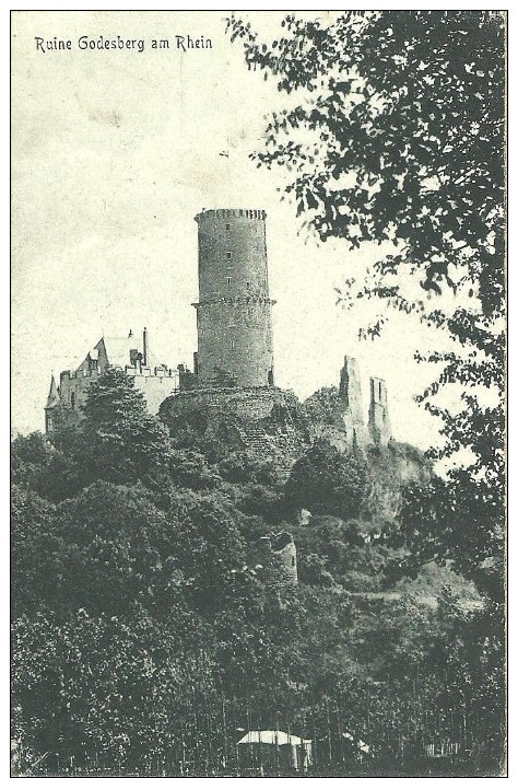 12 - CPA - Ruine Godesberg Am Rhein - 1919 - (noir & Blanc) - Sonstige & Ohne Zuordnung