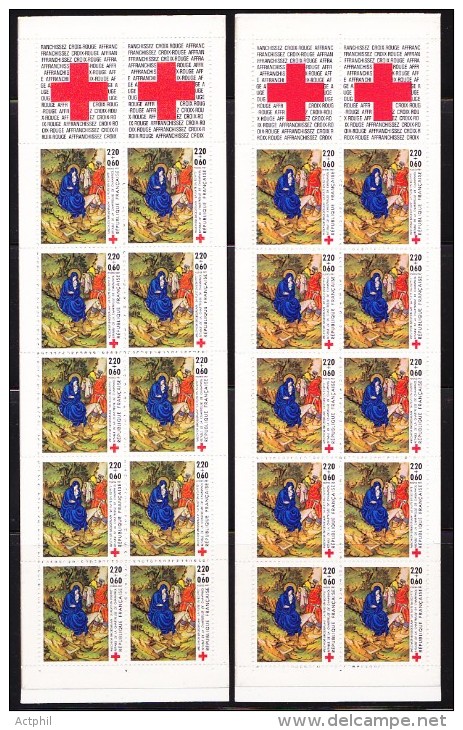 FRANCE  VARIETE   N° YVERT CARNET 2036  / N°  MAURY CARNET 37  CROIX ROUGE  NEUFS LUXE - Postzegelboekjes