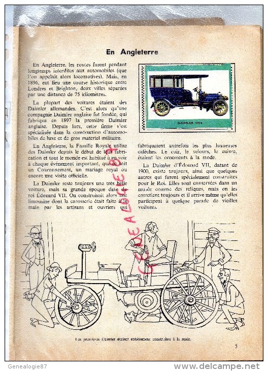 ENCYCLOPEDIE PAR LE TIMBRE - AUTOMOBILES  60 VOITURES - CITROEN DS19-BUGATTI-JAGUAR-MERCEDES -STUDEBAKER-PANHARD-PORSCHE - Auto's