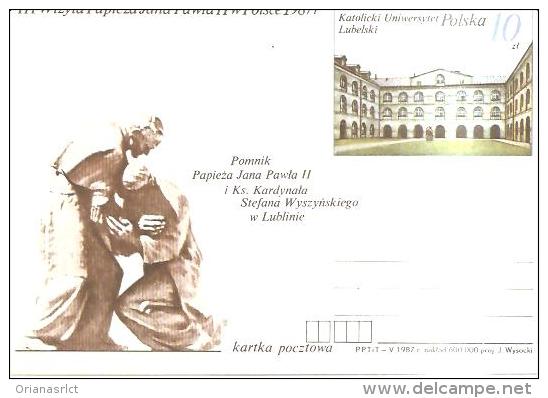 79633) CARD. MAXIMUM III-WIZYTA-PAPIEZA-JANA-PAWLA-II W-POLSCE 1987 - Tarjetas Máxima