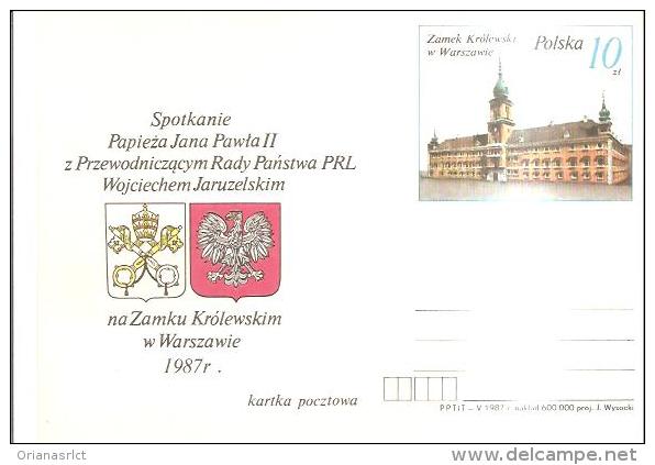 79636) CARD. MAXIMUM III-WIZYTA-PAPIEZA-JANA-P AWLA-II W-POLSCE 1987 - Maximumkaarten