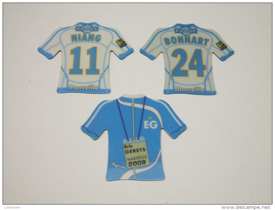 3 MAGNETS Football MARSEILLE Just FOOT 2009 - Deportes