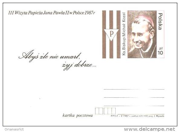 79642) CARD. MAXIMUM III-WIZYTA-PAPIEZA-JANA-P AWLA-II W-POLSCE 1987 - Cartes Maximum