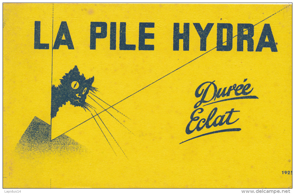 BU 1238/ BUVARD -  LA PILE HYDRA - Piles