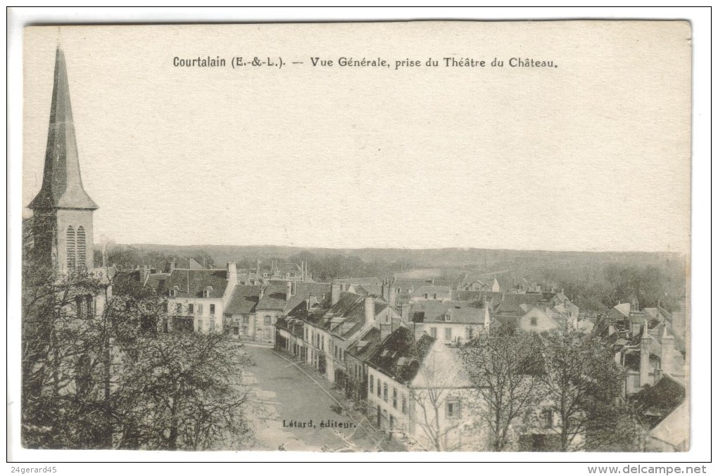 CPA COURTALAIN (Eure Et Loir) - Vue Générale Prise Du Théatre Du Chateau - Courtalain