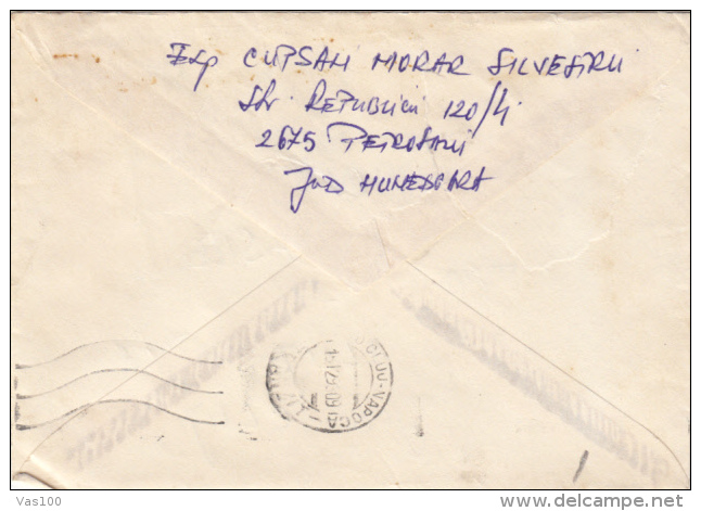 STAMPS ON COVER, NICE FRANKING, GENET, 1993, ROMANIA - Briefe U. Dokumente