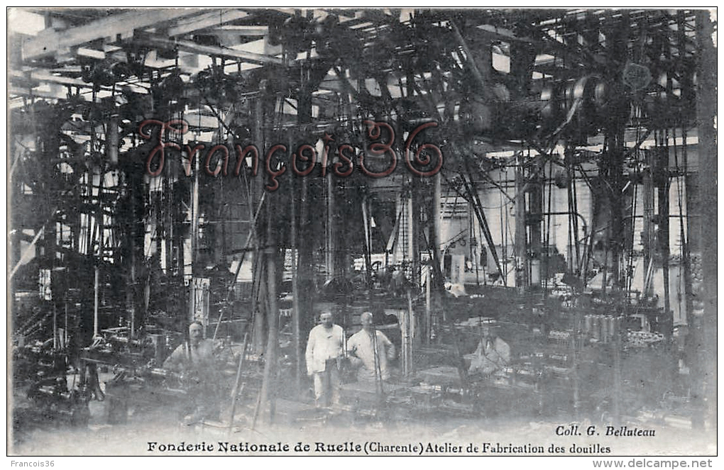 Ruelle Sur Touvre - Fonderie De RUELLE - Atelier De Fabrication Des Douilles - Envoi D'un Garde De Prisonniers - Other & Unclassified