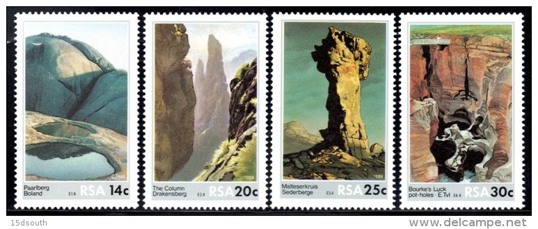 South Africa - 1986 Rock Formations Set (**) # SG 608-611 - Neufs