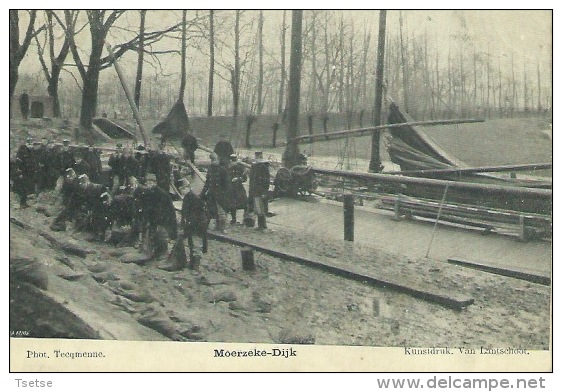 Moerzeke -Dijk -boot, Soldaten -1907  ( Verso Zien ) - Hamme