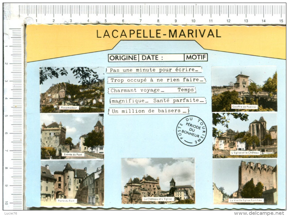 LACAPELLE   MARIVAL  -   7 Vues  -  Télégramme - Lacapelle Marival