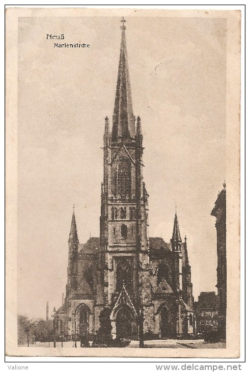 AK Neuss, Marienkirche 1918 Feldpost - Neuss