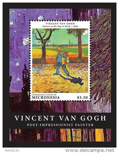 MICRONESIA ; IGPC 1303 S ; MINT N H STAMPS ( PAINTINGS ; VINCENT VAN GOGH - Micronesia