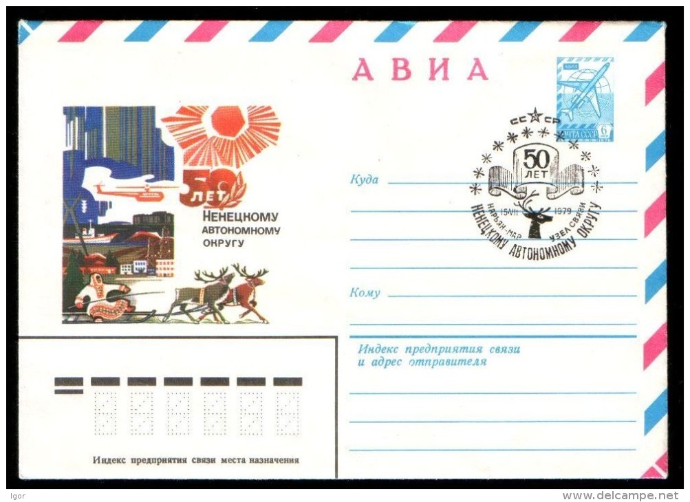 Russia 1979 USSR Nosed Reindeer, Cover, 50 Years Of The Nenets Autonomous District - Autres & Non Classés