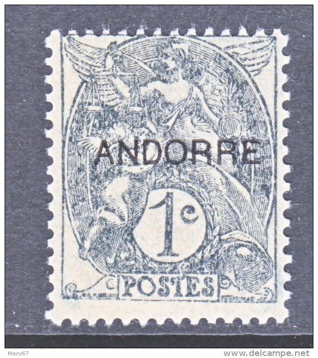 FRENCH  ANDORRA  1  * - Unused Stamps