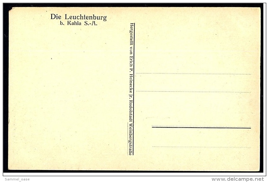 Die Leuchtenburg Bei Kahla  -  Ansichtskarte  Ca.1955     (3581) - Kahla