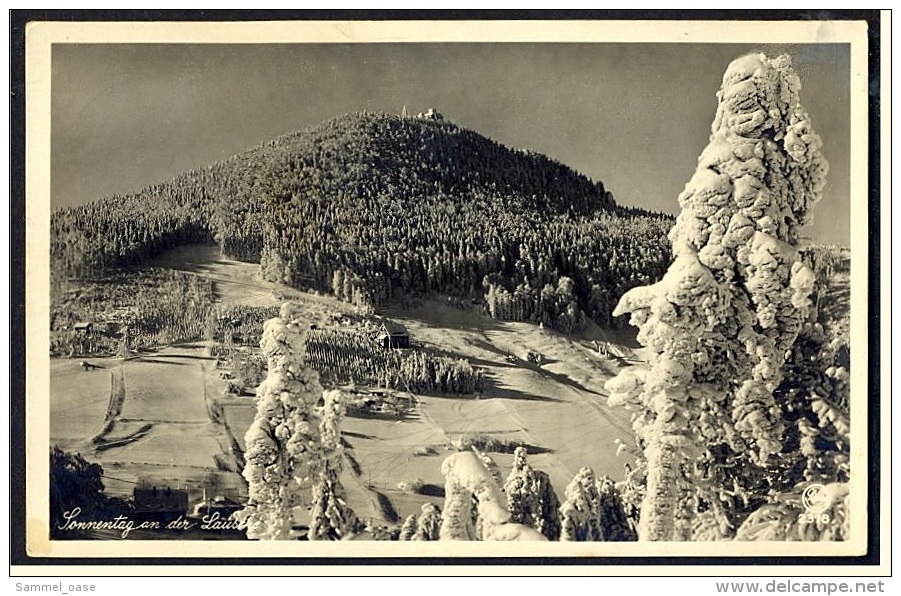 Die Lausche / Zittauer Gebirge  -  Winter-Sonnentag  -  Ansichtskarte Ca.1938   (3569) - Jonsdorf