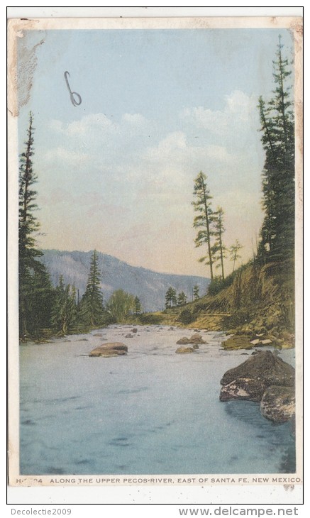 BF18997 Along The Upper Pecois River New Mexico  Santa Fe   USA Front/back Image - Santa Fe