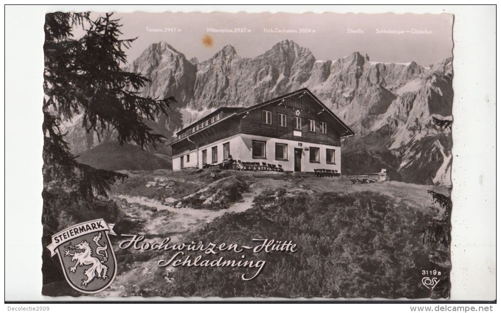 N5148 Steiermark Austria Hochwurzen Hutte Schladming  Front/back Image - Schladming