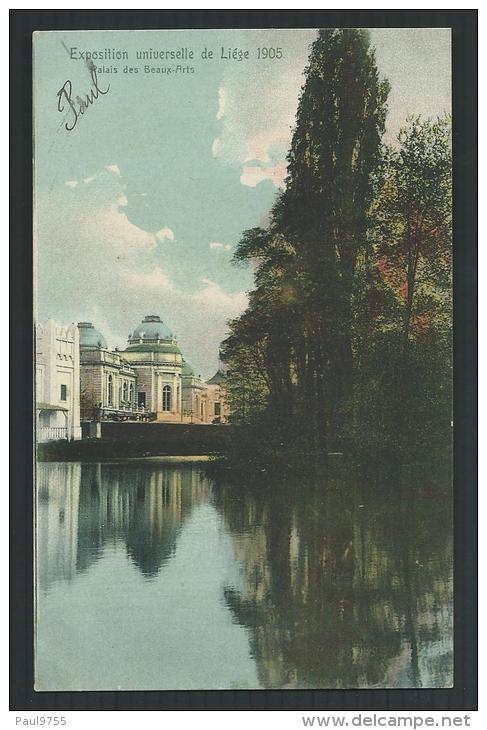 BELGIQUE CARTE POSTALE OFFICIELLE   EXPOSITION UNIV.LIEGE 1905--PALAIS DES BEAUX ARTS - Liege