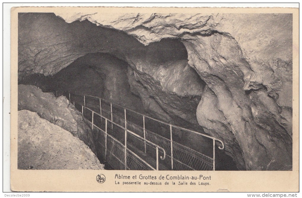BF19271 La Passe Abime Et Grottes De Comblain Au Pont  Belgium  Front/back Image - Comblain-au-Pont