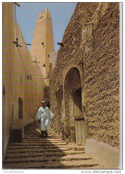 BF18746 Ghardaia Rue Pitoresque Et Mnaret  Algeria  Front/back Image - Ghardaia