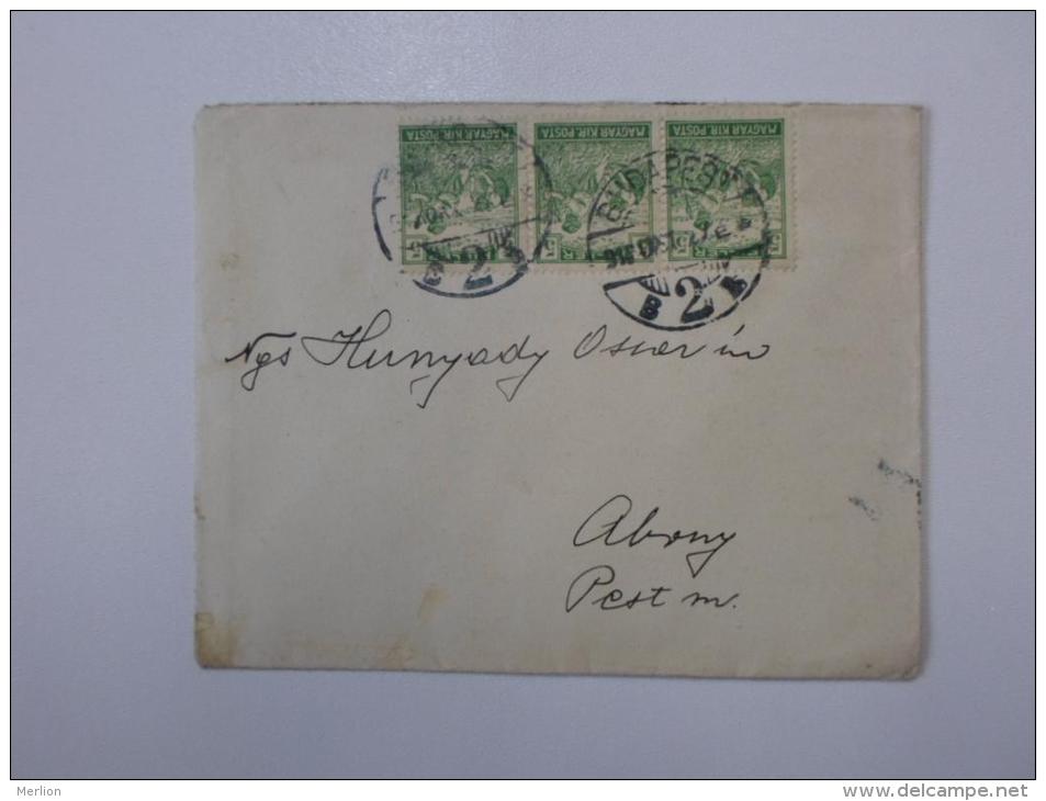 Hungary  Budapest Cover -1917  ABONY  - Hunyady Oszkár úr -     J1215.3 - Lettres & Documents