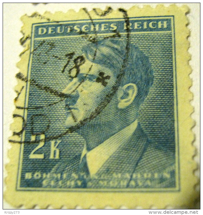 Bohemia And Moravia 1942 Adolf Hitler 2k - Used - Other & Unclassified