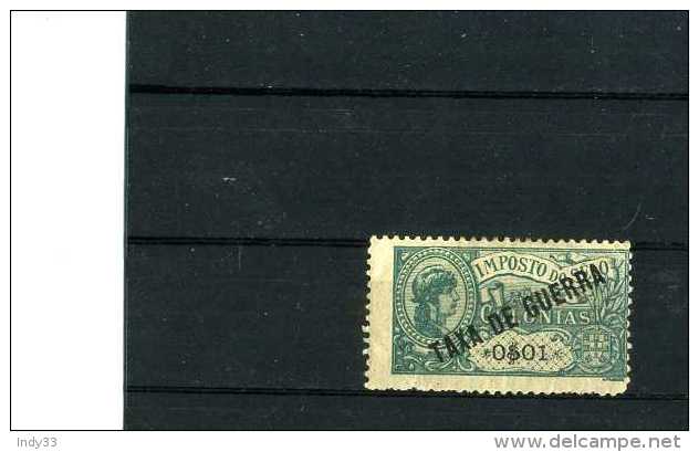 - PORTUGAL . TIMBRE TAXA DE GUERRA (colonias)  . TRACE DE CHARNIERE ARRACHEE . - Unused Stamps