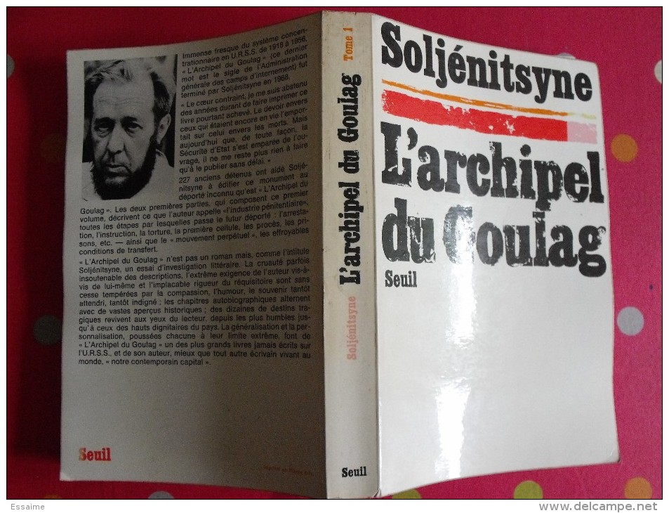 L´archipel Du Goulag. Soljénitsyne. 1974. Seuil. 446 Pages . - Politique