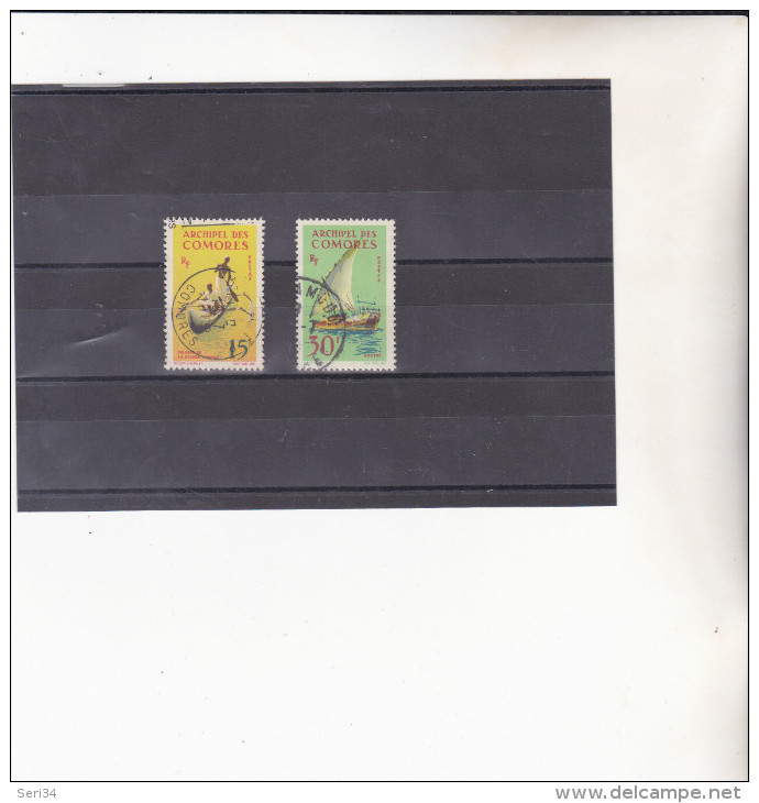 COMORES : Embarcations : Y&T :o :-33-34 - Used Stamps