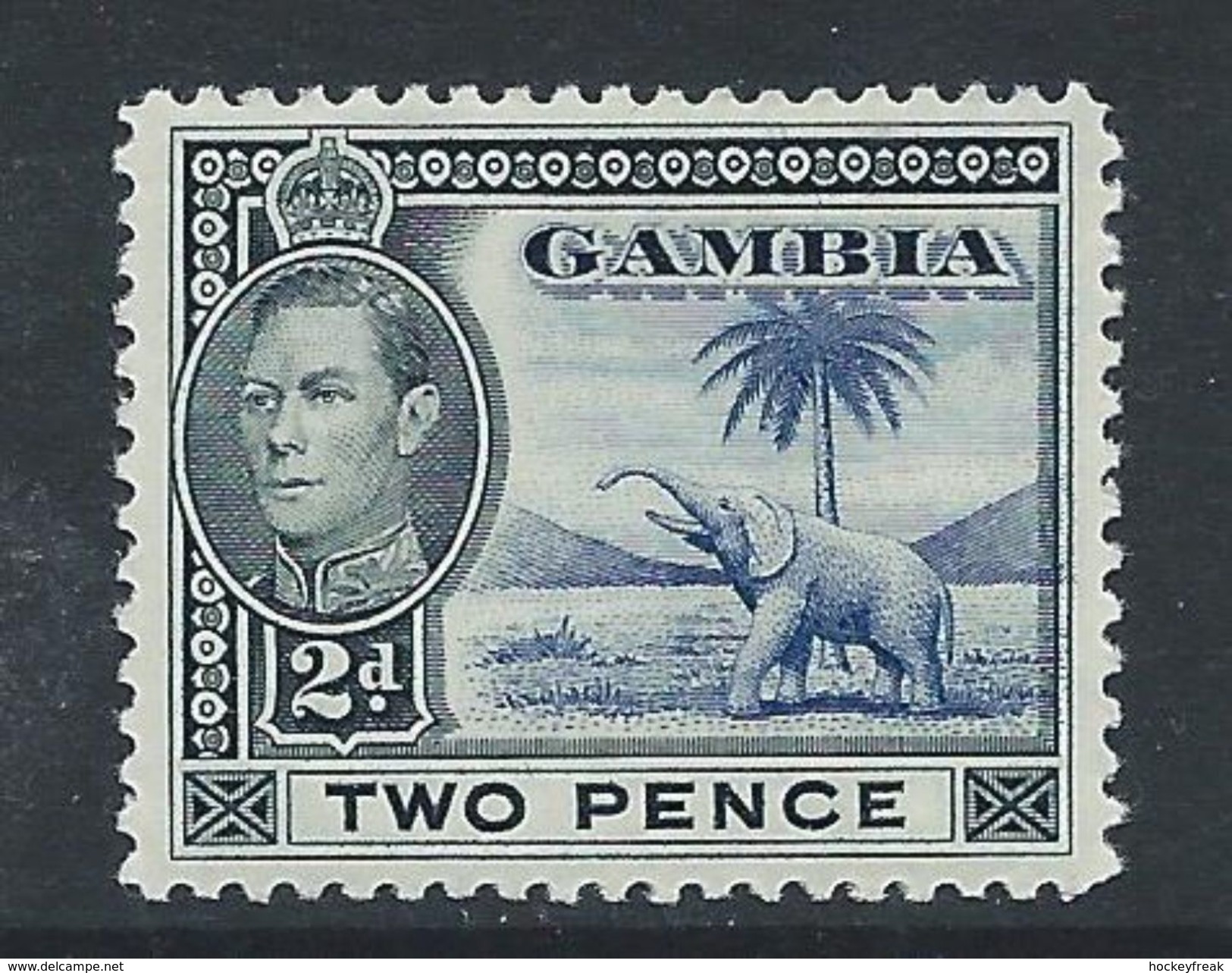 Gambia 1938 - 2d Blue & Black SG153 HM Cat £15 SG2018 For MNH - Gambia (...-1964)