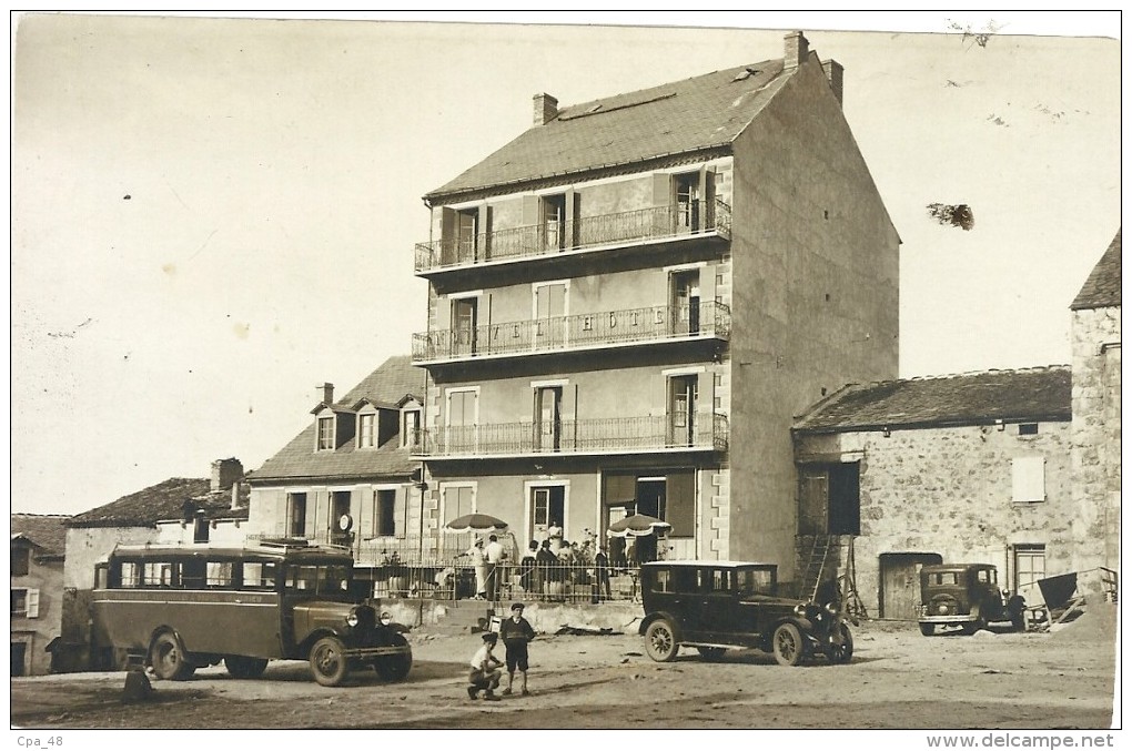 Lozere Grandrieu : La Place,  Retirage Photo - Gandrieux Saint Amans