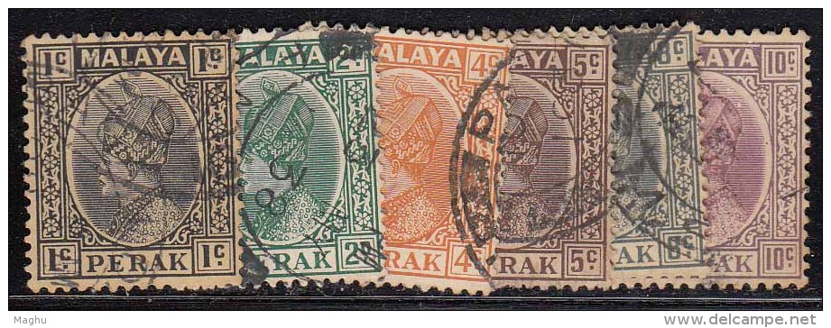 6v Perak Used 1935, Malaya (sample Image) - Perak