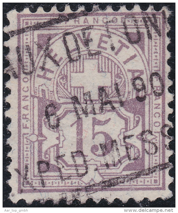 Heimat NE CHAUX DE FONDS 1890-05-06 Fahrpost Stempel Auf 15Rp Wertziffer Zu#64A - Gebruikt