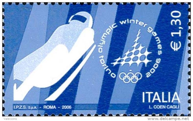 # ITALIA ITALY - 2006 - Torino Winter Olympic Games - Sledding - Stamp MNH - Winter 2006: Torino