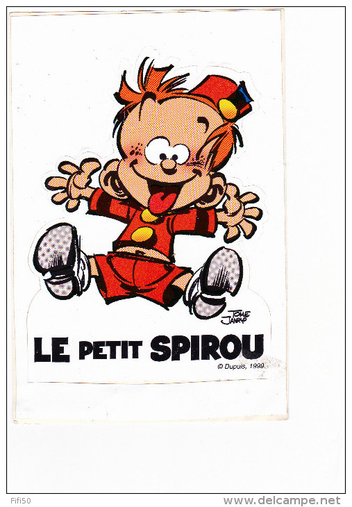 Autocollant LE PETIT SPIROU Tome  Janry Dupuis 1999 - Aufkleber