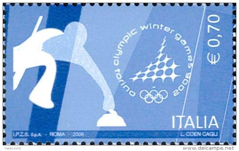 # ITALIA ITALY - 2006 - Torino Winter Olympic Games - Curling - Stamp MNH - Winter 2006: Torino