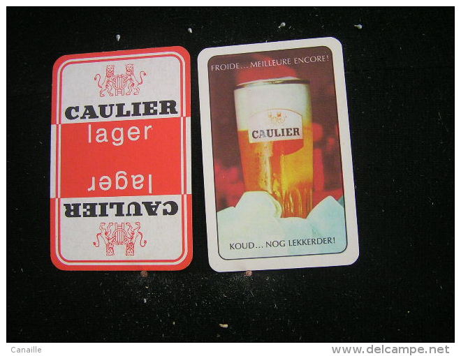 Playing Cards / Carte A Jouer / 4 Dos De Cartes De La Brasserie - Brouwerij -Caulier - Mons - Autres & Non Classés