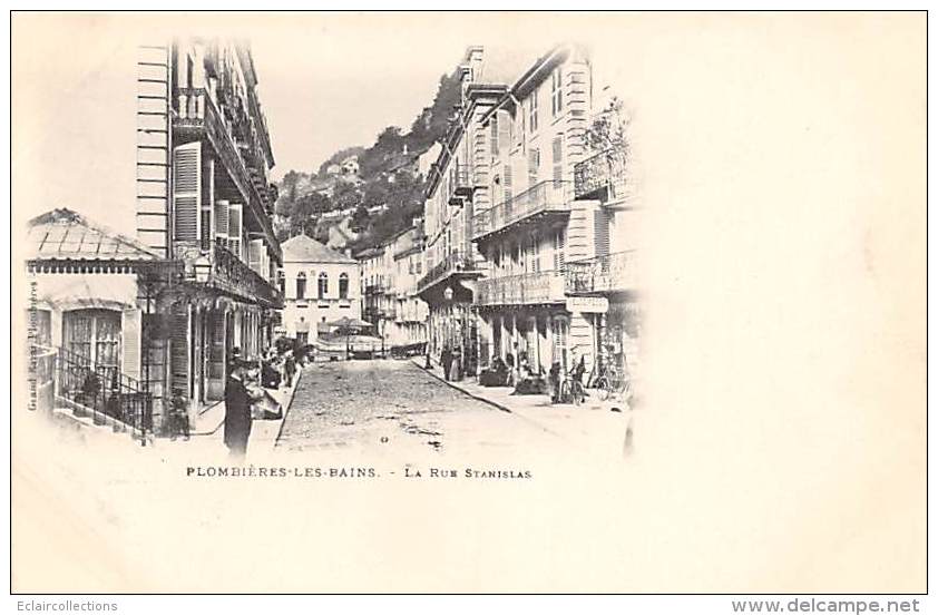 Plombières Les Bains     88   La Rue Stanislas - Plombieres Les Bains