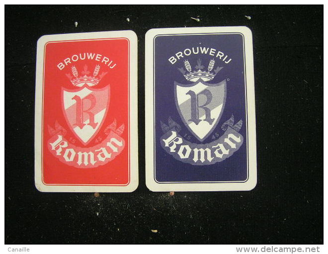 Playing Cards / Carte A Jouer / 2 Dos De Cartes Brasserie - Brouwerij - Roman - Mater - Autres & Non Classés