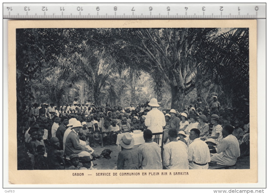 Service De Communion En Plein Air à Samkita (1928) - Gabon