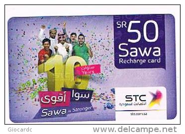 ARABIA SAUDITA (SAUDI ARABIA)  - STC  (RECHARGE GSM)   - 50 PEOPLE EXP. 04.05.2014 - USED   -   RIF. 8727 - Arabia Saudita