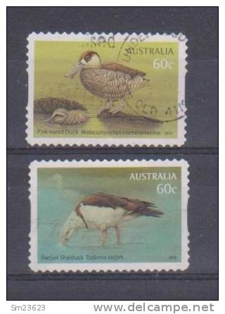 Australien 2012 Mi.Nr. 3708 / 09 , Pink-eared Duck - Radjah Shelduck - Self -adhesive - Gestempelt / Fine Used / (o) - Geese