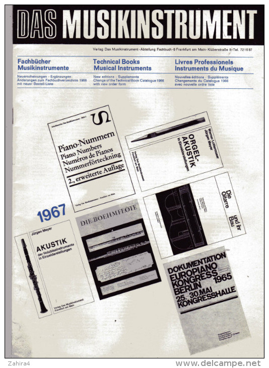 Das Musikinstrument - Fachbücher Musikinstrumente - Muziek