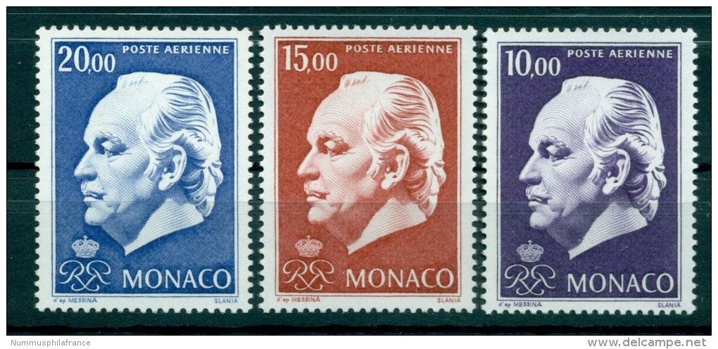 Monaco 1974 - Y &amp; T  N. 97/99  Poste Aerienne - Série Courante - Poste Aérienne